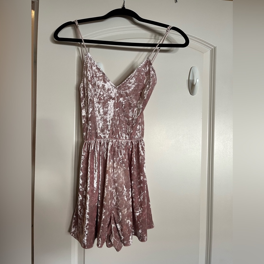 LA Hearts suede Romper